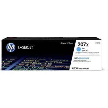HP 207X (W2211X, azurová) - toner velký pro HP CLJ Pro 255, MFP M282, M283, 2.450 str.