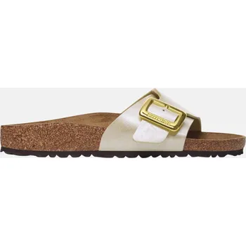 Dámské pantofle Birkenstock Béžové Regular Pantofle Catalina Cushion Buckle Birko-Flor 39