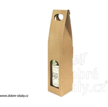 Krabice na víno papírová dárková na 1 lahev - Krabice na víno pa