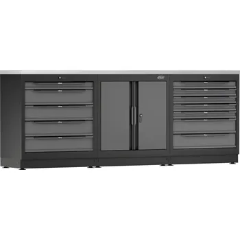 Dílenský stůl Vigor V6000-3P1XL-X, Sestava dílenského nábytku,2588 mm x 500 mm x 1000 mm