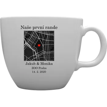 Obří XXL personalizovaný hrnek Místečko lásky (1000 ml)