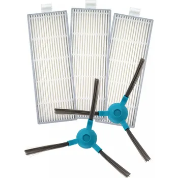 Sada příslušenství pro robotický vysavač HEPA filtry a kartáčky pro vysavač SENCOR SRV 6250BK 3+2ks