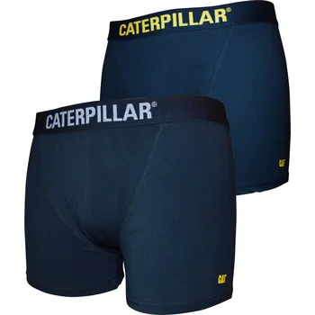 Boxerky Pánské boxerky černé Cat Caterpillar bavlna 2 ks XL