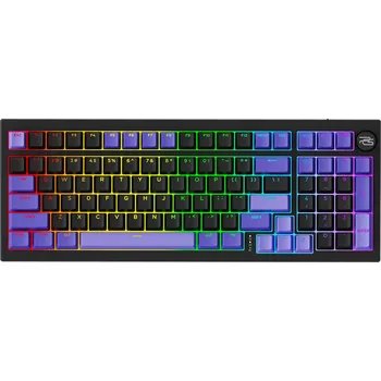 Klávesnice Proove - Bezdrátová herní klávesnice Slicker Pro (WKSLPEN22416) - mechanická, BT5.3, Type-C, RGB, 98 kláves, 6000mAh, 1,8 m - černá