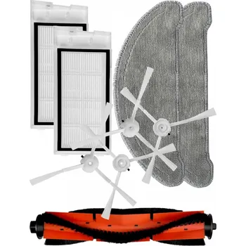 Sada příslušenství pro robotický vysavač Kartáče, HEPA filtry k vysavači XIAOMI Roidmi EVE Plus (SDJ01RM) sada a mopy 9ks