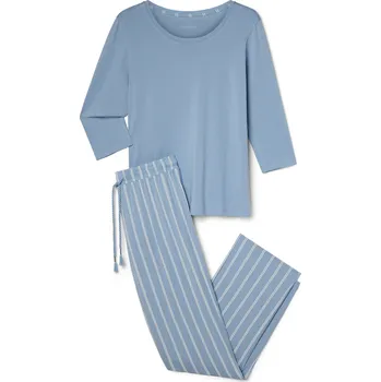 Dámské pyžamo 722171 - Tchibo - Pyžamo - pro ženy - vel. S 36/38 - barva: modrá/s proužky
