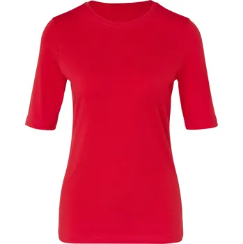 Pánské tričko 727908 - Tchibo - Triko basic s polodlouhým rukávem - pro ženy - vel. M 40/42 - barva: červená