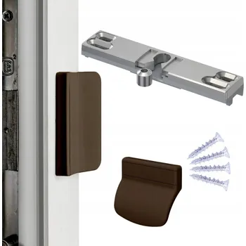 Balkónový zavírač s madlem pro balkónové dveře, zarážka proti průvanu