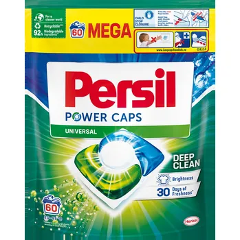 Prací prostředek Kapsle na praní bílého prádla Persil Power Caps Universal 66p