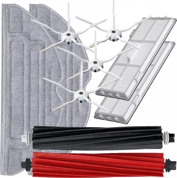 Sada příslušenství pro robotický vysavač Kartáče a HEPA filtry pro vysavač ROBOROCK S8+ a sada mopů 10ks