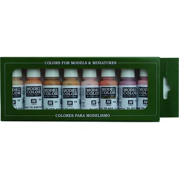 Modelářská barva Vallejo Model Color 8 colors Set 70124 Face & Skin Tones (8)