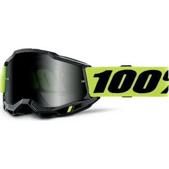 Auto-moto Brýle - 100% Accuri 2 Sand (kouřové sklo) - Neon Yelllow