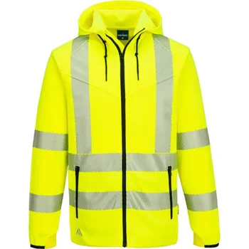 pracovní mikina PORTWEST Mikina s kapucí KX303 na zip, reflexní, sportovní POR-KX303YER6XL Žlutá 6XL