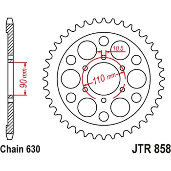 Řetězová sada pro motocykl JT rozeta 858 35 YAMAHA XV 920R / XV 1000 81-82, TR1 81-85 (85835JT) (řetěz 630) (JT rozeta 858 35 YAMAHA XV 920R / XV 1000 81-82, TR1 81-85 (85835JT) (řetěz 630))