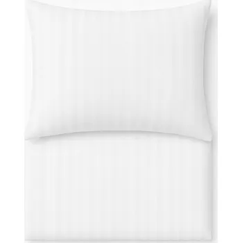 Povlečení Sada Povlečení Bílá 140x200 + 70x80 1 cm s překladem mikrovlákno