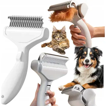 Hřeben na srst dlouhý, krátká srst, hrubá srst, vlnitá srst Wesoły Pupil