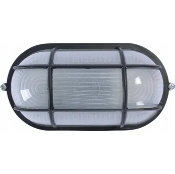 Nástěnné svítidlo Nástěnné/stropní svítidlo oválné s krytem E27 černé 60W