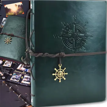 Fotoalbum ALBUM SCRAPBOOK NA FOTKY K VLEPOVÁNÍ FOTOALBUM KOŽENÉ K ZDOBENÍ