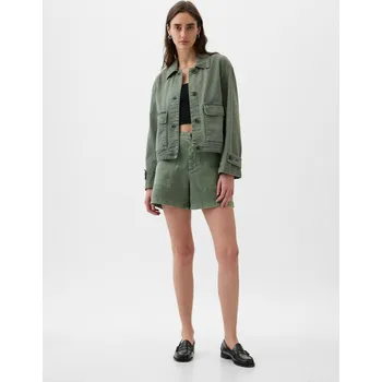 Dámské tričko GAP Dámské Bunda Utility Relaxed GAP Zelená XL (2250461)