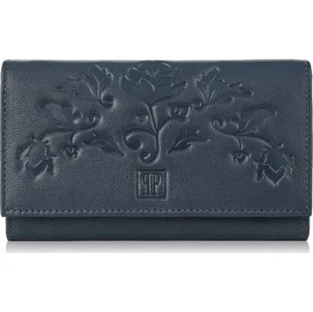 Peněženka Paolo Peruzzi dámská peněženka z pravé kůže modrá