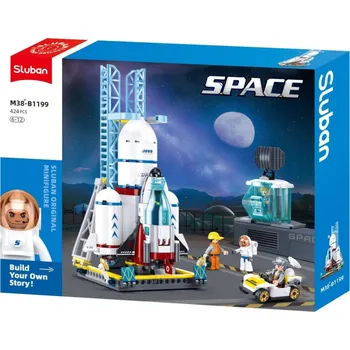 Dětské zboží SLUBAN Space Vesmírné středisko 424 dílků + 4 figurky STAVEBNICE | 30887