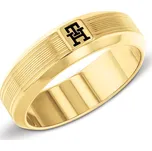 Pozlacený prsten pro muže Pattern 2790575 Tommy Hilfiger / Obvod: 64 mm - 64 mm