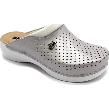 Dámská zdravotní obuv Leon PU100 Dámská zdravotní kožená obuv uzavřená - perlová Velikost: 42