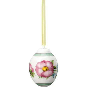 Velikonoční dekorace Rosenthal Velikonoční porcelánová závěsná dekorace mini vajíčko "Sasanka", Ø 3,4 cm 02254-723591-27956