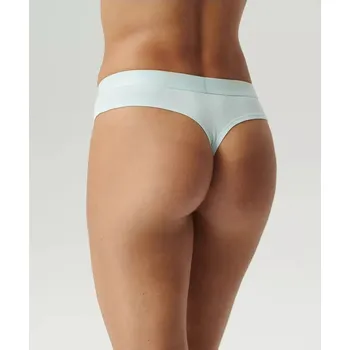 Dámské spodní prádlo Atlantic Dámská Tanga S-XL - Bavlna & Elastan - 3 ks, béžová-vanilková-modrá XL i384_33750038