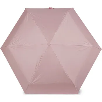 Deštník Skládací mini deštník s pevným pouzdrem, střední, 9 růžová sv.