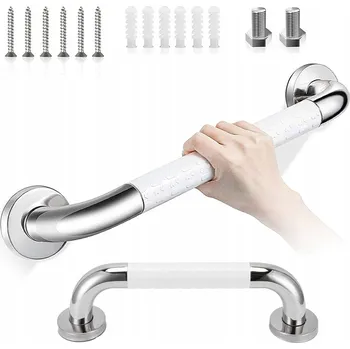 Madlo do koupelny KOUPELNOVÉ MADLO POMOCNÉ ROVNÉ Z NEREZOVÁ OCEL, PEVNÉ, 40 CM