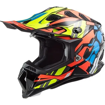 Helma na motorku LS2 Helmets LS2 MX700 SUBVERTER RASCAL GL.BLACK FL.ORANGE - XXL