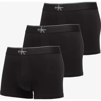 Pánské spodní prádlo Trenky Calvin Klein Trunk 3-Pack Black L