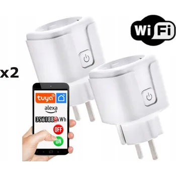 IP kamera WiFi 2x CHYTRÁ ZÁSTRČKA ZÁSUVKY TUYA ZÁSTRČKA 20A ČASOVÝ PROGRAMÁTOR
