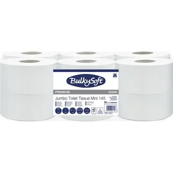 Suchý toaletní papír bez vůně BulkySoft 12 ks