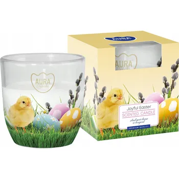 Svíčka Vonná svíčka ve skle Veselé Velikonoce AC-002-516 Aura