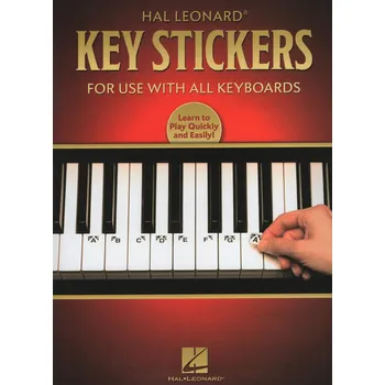 Hudebniny Key Stickers / Samolepky s názvy tónů na klávesy