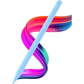 Techsuit - Stylus Pen (AC10SH) - pro iPad, Bluetooth, Type-C, 125 mAh, odmítání dlaní, vyměnitelná hrotová špička Apple - Serenity Blue