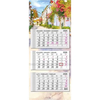 Kalendář Kalendář 2026 trojdílný s plochou hlavou Kanáry