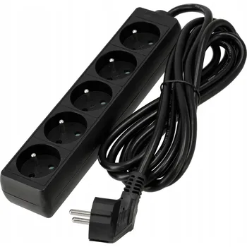 Napájecí kabel Przedłużacz Listwa Zasilająca 5 Gniazd 3m 16A 3680W 3*1,5 mm2 Bezpečný