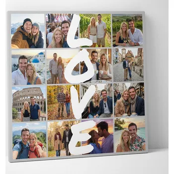 Dětské zboží FOTOPLÁTNO love 02 - koláž z vlastních fototek - 40x40 cm - CZ výroba