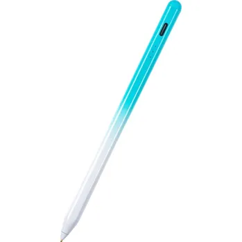 Techsuit - Stylus Pen (S3) - pro telefony a tablety, univerzální, aktivní, Type-C, rychlé nabíjení, 130mAh - modrý
