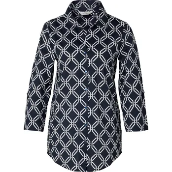 Dámská halenka 727600 - Tchibo - Halenka z žerzejového piké - pro ženy - vel. 50 - barva: modrá