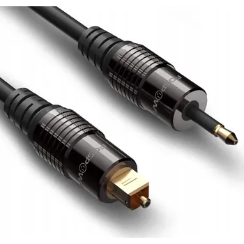 Audio kabel FOSPOWER 0,9M POZLÁCENÝ TOSLINK AUDIO KABEL - MINI