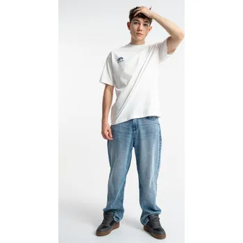 Chlapecké džíny Reporter Young | Chlapecké modré džíny BAGGY s efektem praní a zapínáním na zip - Barva MODRÁ, Velikost 140 261-0110B-23-000-1