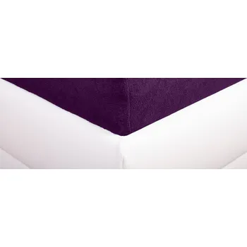 Prostěradlo Aaryans Froté prostěradlo tmavě fialové Rozměry prostěradla: 90x200 cm