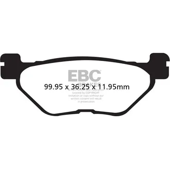 Brzdová destička Brzdové destičky EBC SFA319HH YAMAHA XP 500 T-MAX (ABS) 2001-2003