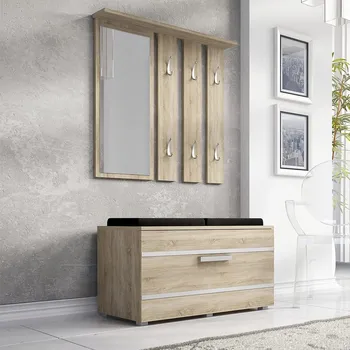 Předsíňová stěna Předsíňová sestava Therpio, Barva: dub sonoma MIRJAN 5902928305135