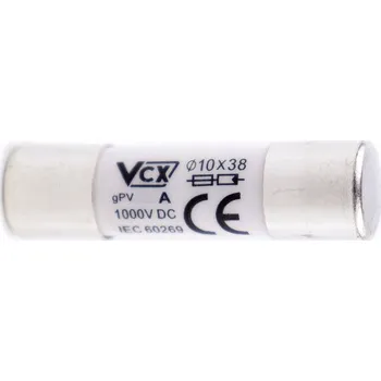 Bezpečnostní kamera VCX Pojistková vložka gPV 10x38 6A DC