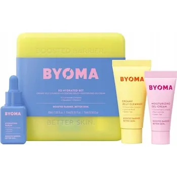 Kosmetická sada Byoma | Sada So Hydrated Set | Sérum + Čisticí přípravek + Krém